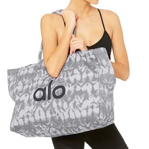 ALO Yoga Tie-Dye Gray Tote Bag